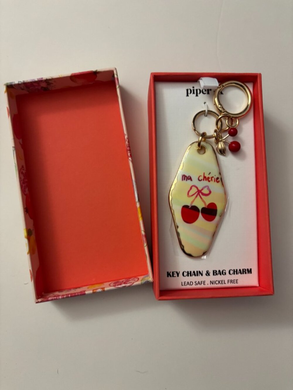 Cherry Bag Charm and Keychain